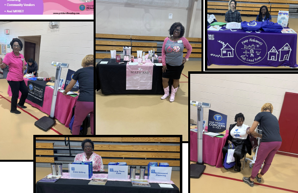 Collage of Breast Cancer Screening Event