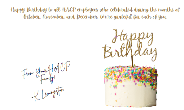 Happy Birthday From Prichard Housing Authority 