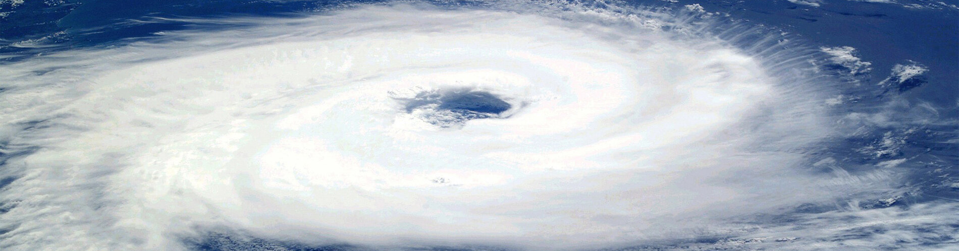 Winds over the ocean moving in a circular motion