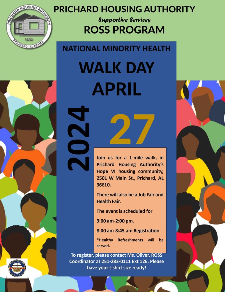 National Minority Health Walk Day.  April 27, 2024.